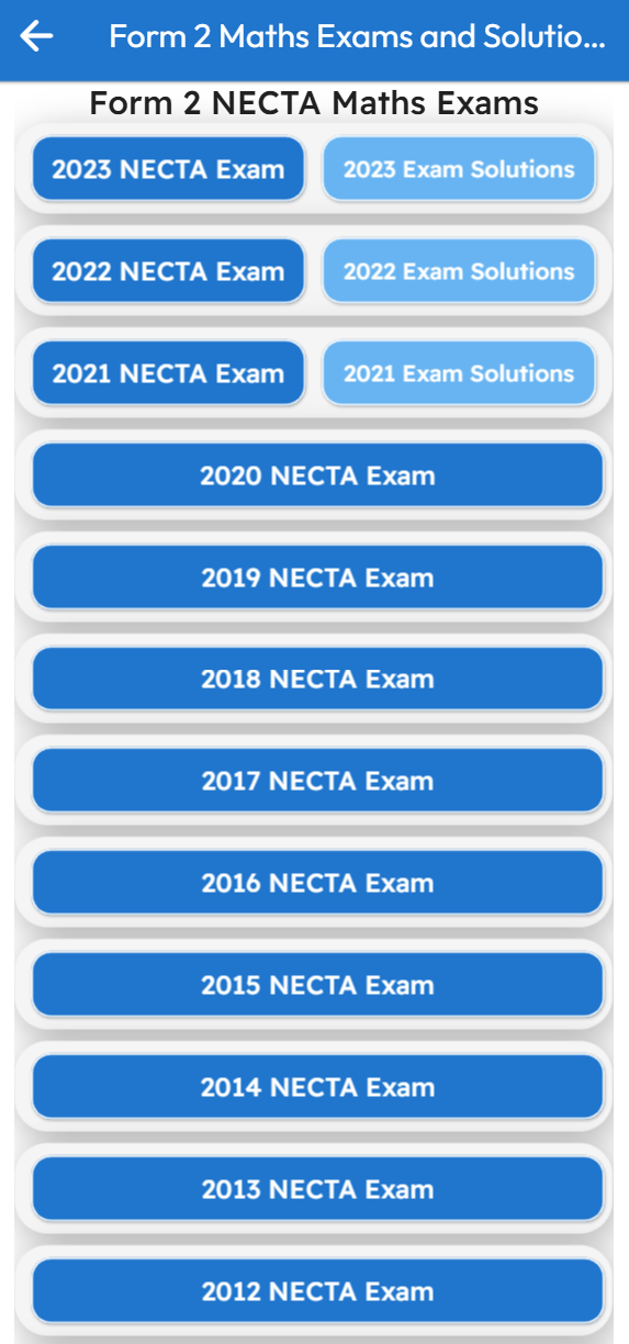 Moonjai NECTA exams screenshot